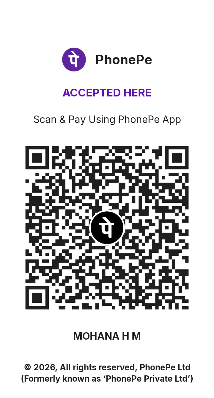 PhonePe payment QR code for MOHANA H M